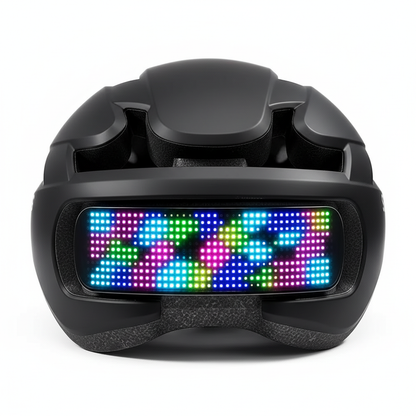 SLSHINING LED Bike Helmet with LED Display Screen Taillight Smart APP Control Bicycle Helmet Road MTB Cycling Helmets