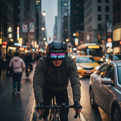 SLSHINING LED Bike Helmet with LED Display Screen Taillight Smart APP Control Bicycle Helmet Road MTB Cycling Helmets