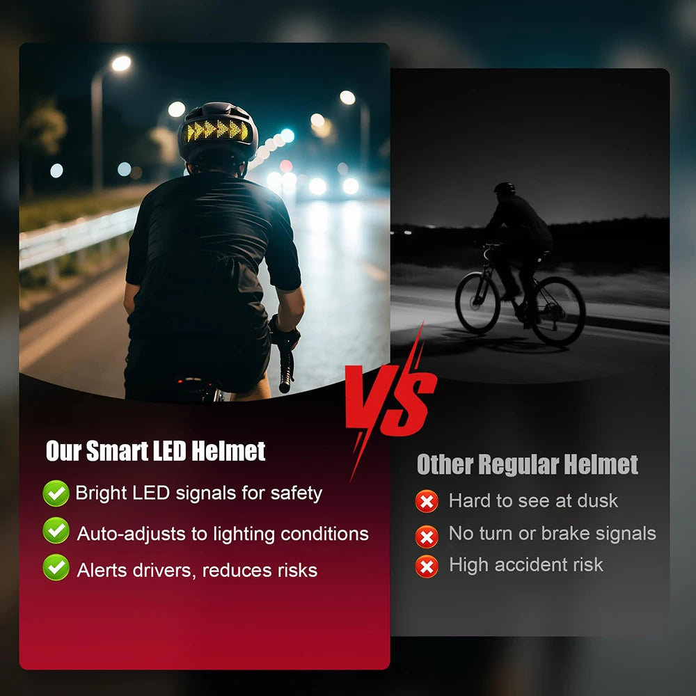 SLSHINING LED Bike Helmet with LED Display Screen Taillight Smart APP Control Bicycle Helmet Road MTB Cycling Helmets